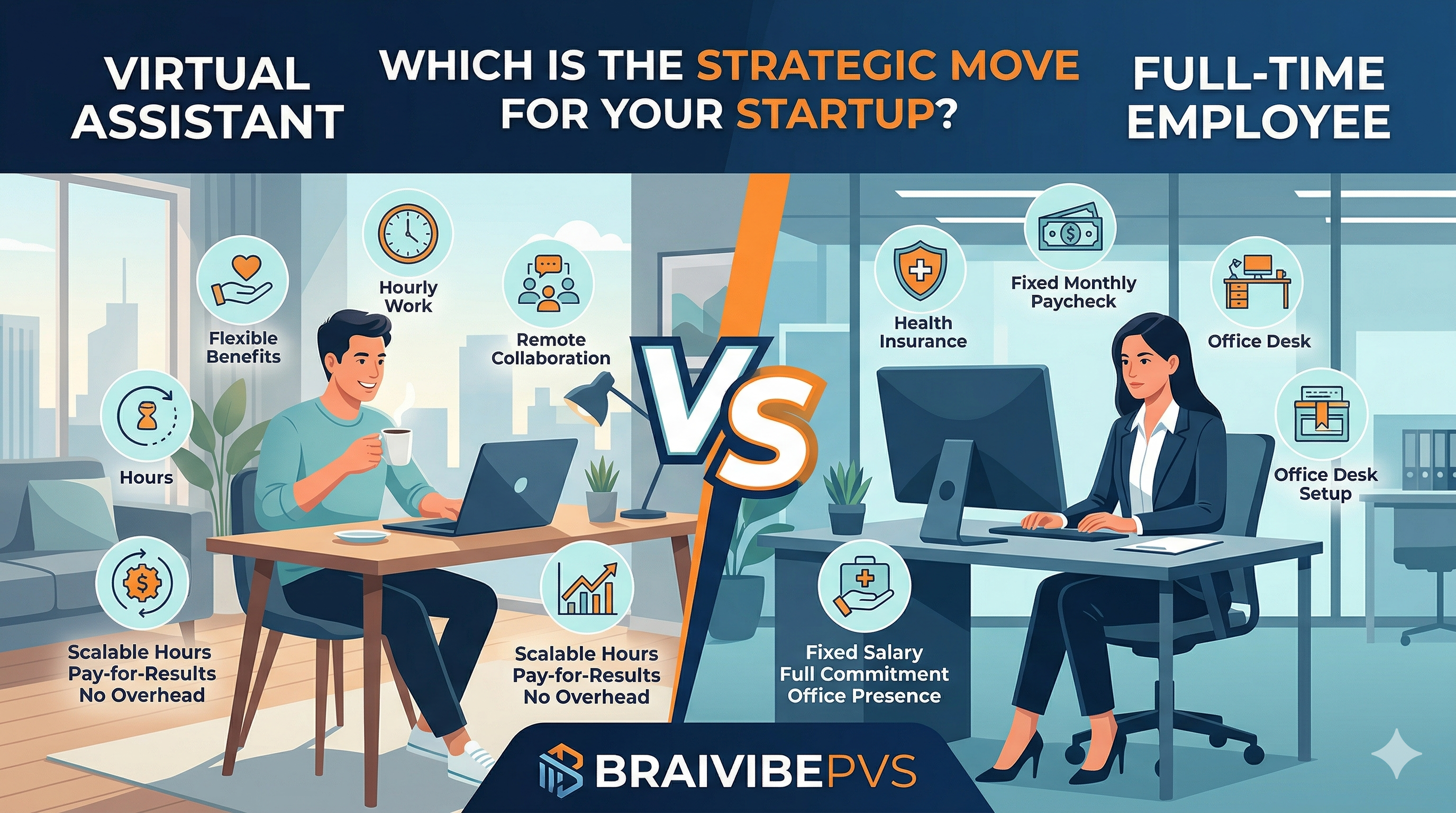 Virtual Assistant vs. Full-Time Employee: Which is Right for Your Startup?
