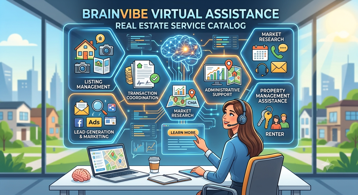 Brainvibe Virtual Assistance | Real Estate Service Catalog